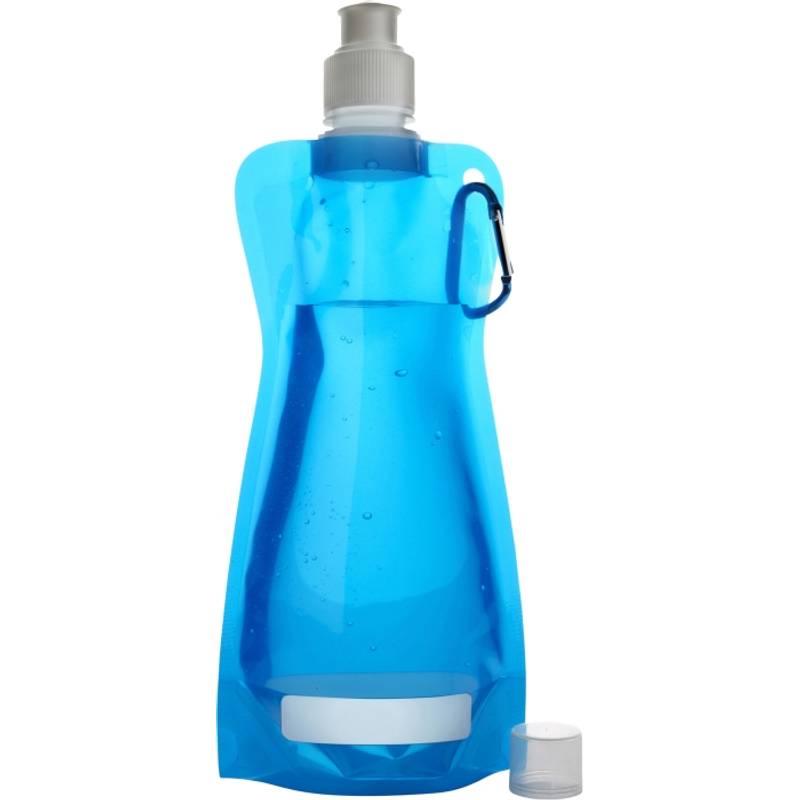 DUNCAN skládací plastová láhev s klipem, 420ml, modrá DUNCAN skládací plastová láhev s klipem, 420ml, modrá